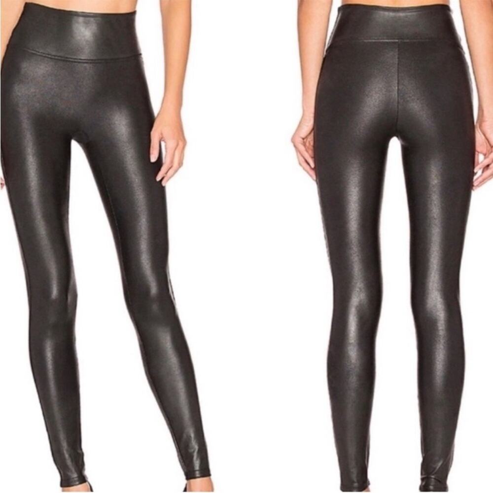 Spanx Faux Leather Leggings liquid legging size medium